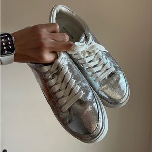 AllSaints women’s metallic sneaker size 9